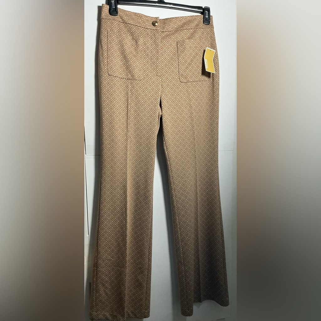 Michael Kors Tan Geometric Women’s Pants Sz M
